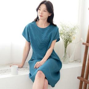 풍기 인견 반팔 원피스 여성 여자 중년 엄마 냉감 여름 지지미 옷
