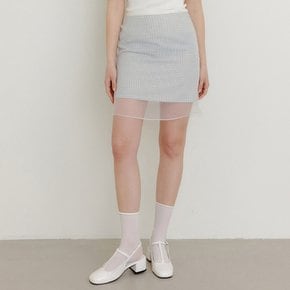 무어 시스루 미니 스커트 / MOORE SEE THROUGH MINI SKIRT_2colors