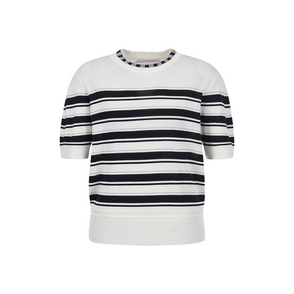 스트라이프 반팔 니트_DK5MP659