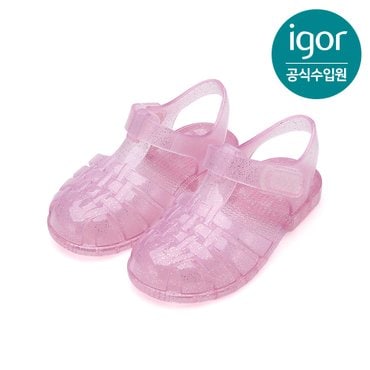 트래드후스 [IGOR] 이고르 클라시카 젤리슈즈 크리스탈 글리터 핑크