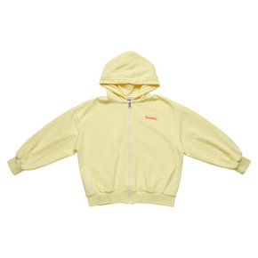 LOGO HOODED ZIP UP YELLOW_P357308679