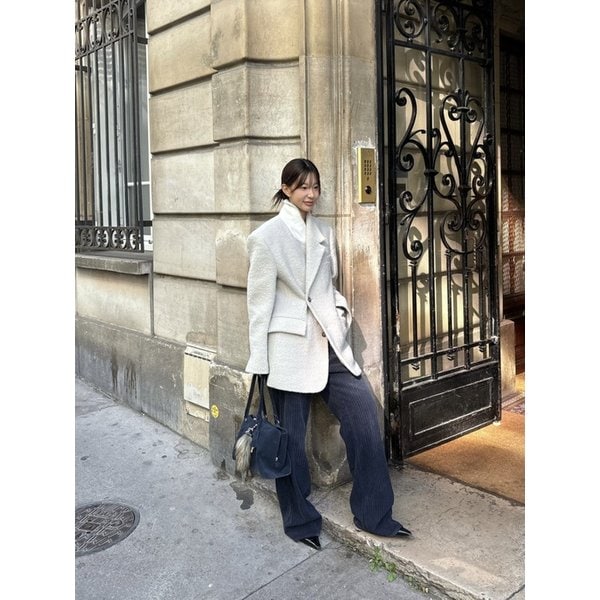 [수빔 PICK]GENTLE WOMAN OVERFIT JACKET_LIGHT GRAY