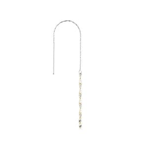 피암마 옐로화이트 이어링 13cm(1pc), Fiamma Yellow&White Earring 13cm, 14k yellow gold, white gold