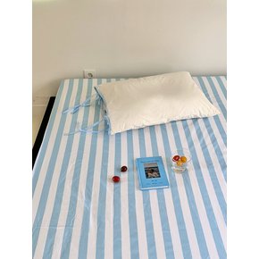 포니 스트라이프 먼지없는 순면100% 매트리스커버 S/SS,Q 2colors