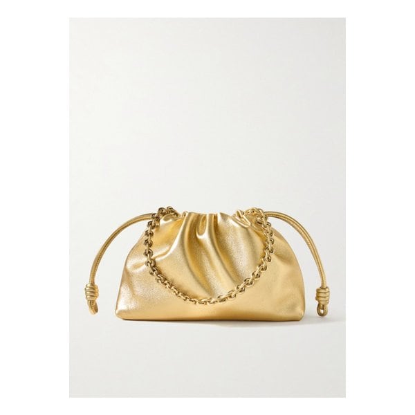 플라멩코 메탈릭 가죽 클러치 골드 1647597352098209