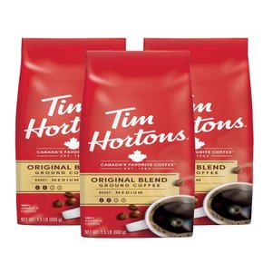 팀홀튼 아라비카 그라운드 분쇄 커피 Tim Hortons 100% Arabica Ground Coffee 680g 3개