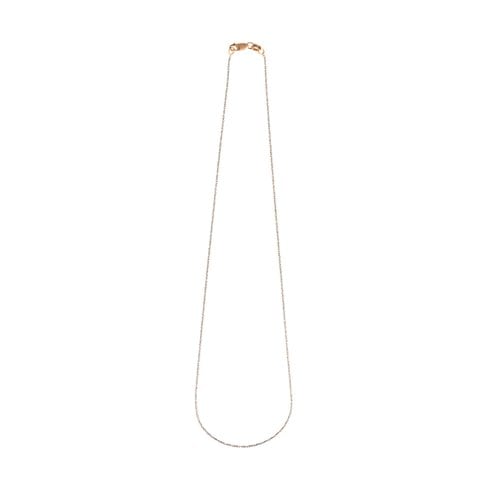 루메 로즈화이트 네클리스 38cm, Lume Rose&White Necklace 38cm, 14k rose gold, white gold