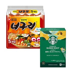 스타벅스 블론드 로스트 아메리카노 1.1g 30개입x3박스+농심얼큰너구리20봉