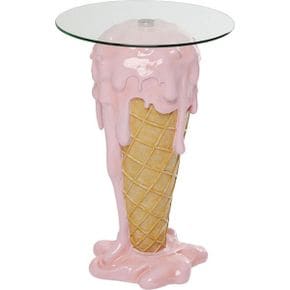 독일 카레 암체어 안락의자 1854893 Kare Icecream Side Table Plastic 브라운 Pink 72 x 48 cm