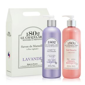 트루라벤더 샤워젤 500ml + 피오니부케 샤워젤 500ml + 핸디형 기프트박스