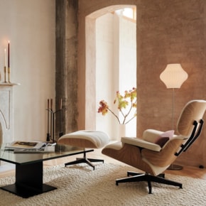 [허먼밀러 공식딜러] Eames Lounge Chair&Ottoman (Checker Siena Dark&Khaki/Walnut)
