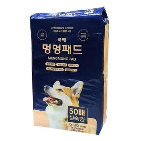 국제 멍멍 배변패드 50매 (블루포장) (S11298728)