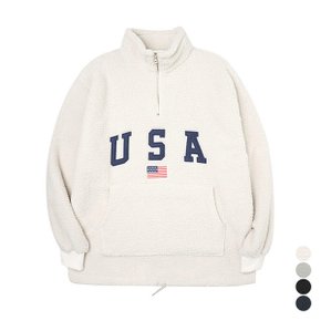 조군샵 테디 양털 USA 반집업_JK3269_D