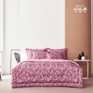 신앙촌 모달 극세사 차렵이불 [베리] 이불 S (1인용) 버건디