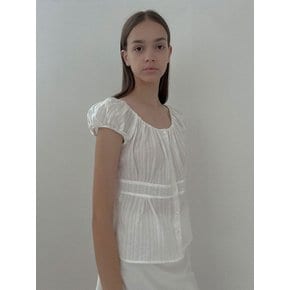 [24 SUMMER][SALT Label] MARRY PUFF BLOUSE_WHITE