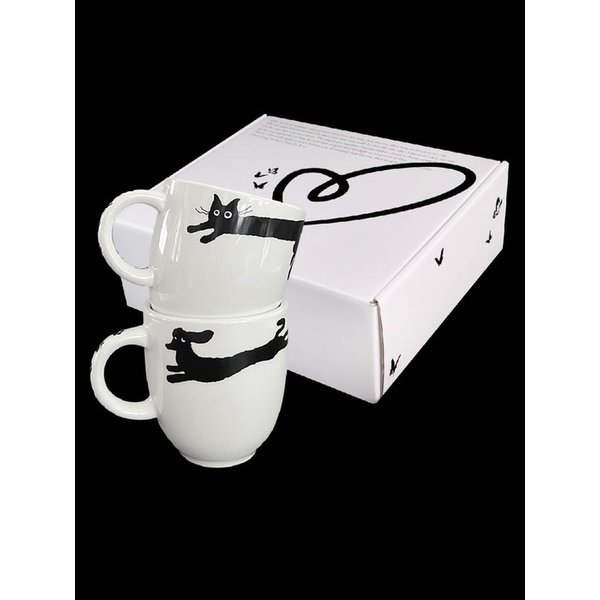 [선물포장] 엘두들 강아지&고양이 머그