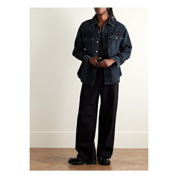 파크 데님 셔츠 재킷 블랙 46376663162870229