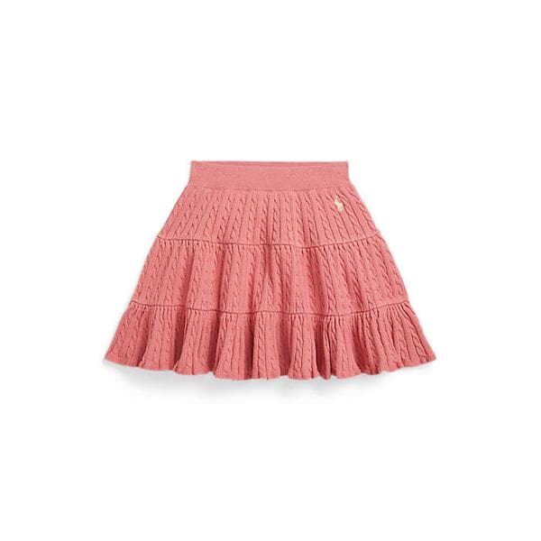 폴로 키즈 여아 2-6세 미니 케이블 티어드 코튼 스커트(CWPOSKTR6H20147650)
