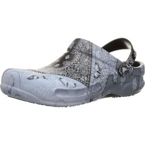 미국 겨울 크록스 퍼 털슬리퍼 Crocs 남녀공용 Adult Bistro 그래픽 클로그 Slip Resistant 워크