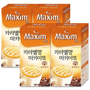  맥심카페 카라멜향 마키아또 10T x 4개