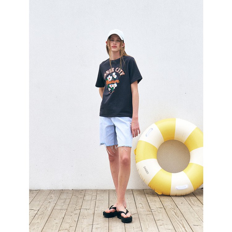 ★MOHAN★ RTR FLOWER WAPPEN HALF SLEEVE TOP _3COLORS RTR FLOWER WAPPEN HALF SLEEVE TOP_3COLORS - SSG.COM
