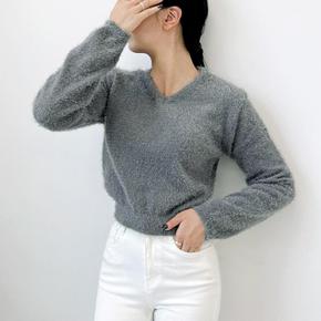[라일리] Rly UND 5086 여자브이넥 부클니트티 (S13528263)