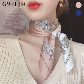 페이즐리 패턴 반전 실크 스카프 GBSAC008P _P336044121