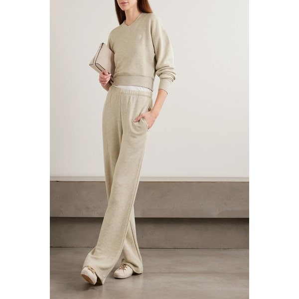 에턴 자수 프렌치 코튼 블렌드 테리 와이드 스웨트팬츠 46376663162987662