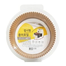 태화 자연에서 온 종이호일 접시형 16cm_40매(골든)