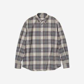 오라리 슈퍼 라이트 울 체크 셔츠 그레이 체크 - 23AW Auralee Super Light Wool Check Shirt Gr