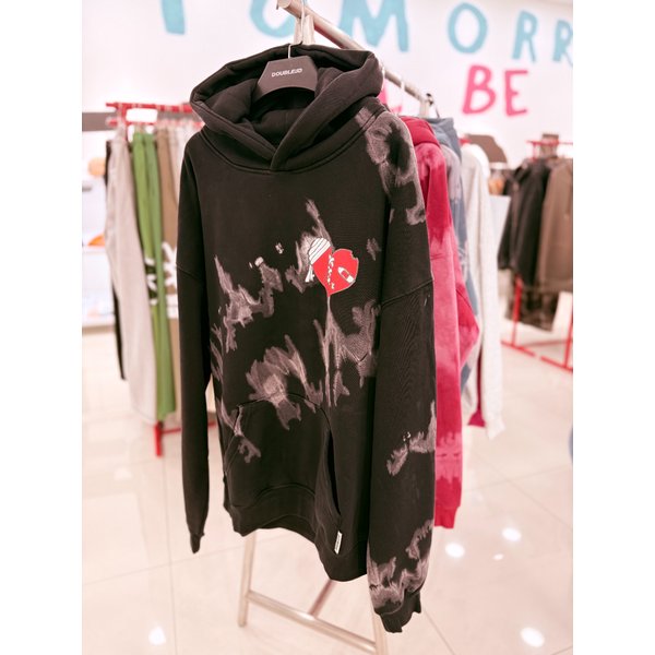 [여주점] 기모하트머니 오보핏 후드티 블랙JFZZ30A22