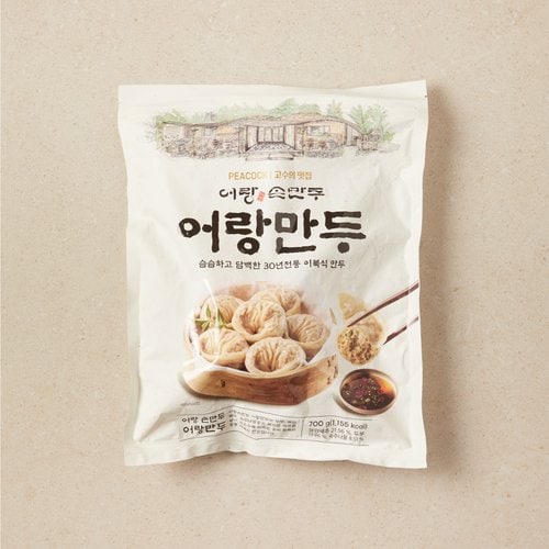 피코크 어랑손만두 어랑만두700g