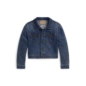 폴로 랄프 로렌 폴로 키즈 여아 7-16세 폴로 베어 코튼 데님 재킷(CWPOOTWG6020184400)