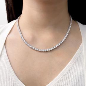 925Silver 4mm 큐빅 테니스 목걸이 OPGEN9102 (S17975709)