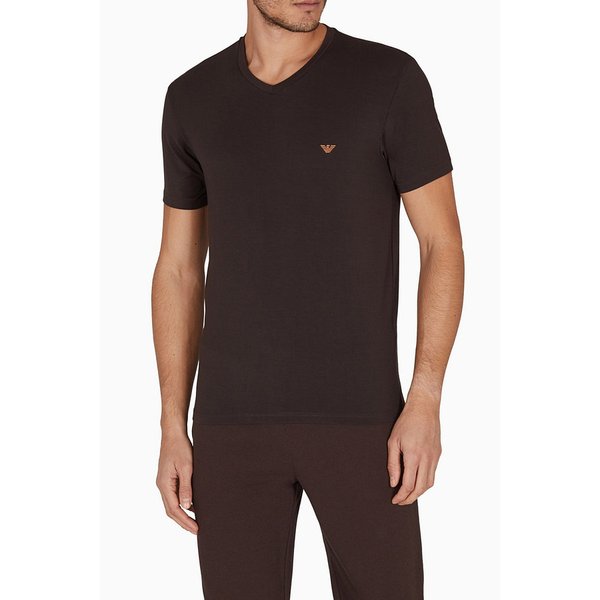 남성 스트레치 브이넥 라운지 티셔츠 0815335002000