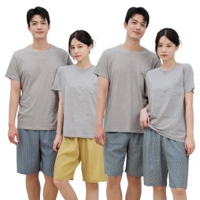 레이온 커플잠옷바지 홈웨어바지 5부 7부 파자마 팬츠 잠옷