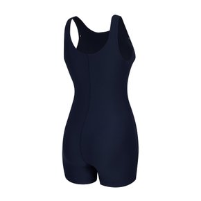 여성 일반 U-BACK 2부 반신 실내수영복(이브)(A3SL1LH01)NVY