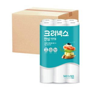 크리넥스 안심 클래식키친타월 140매 X 12롤 X 3팩(1BOX)