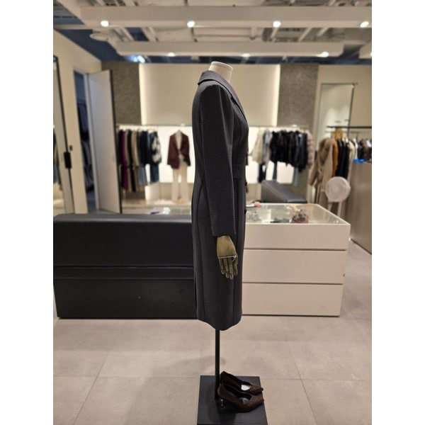 [파주점] 멜란지 플리츠 더블 브레스티드 원피스 JRBA0OP842