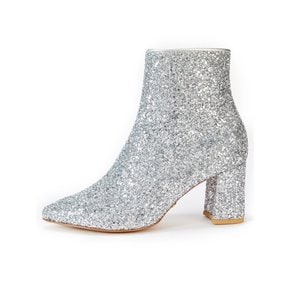 The Glitter boots_Glitter Silver