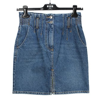 MSGM 여성 데님 스커트 3141MDD45L 217756 85 MEDIUM BLUE [MGC074dm]