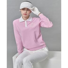 SS25 여성 블루종핏 긴팔티 - 핑크 (BJ5241A04X)