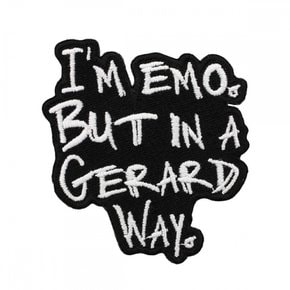 영국직구 그라인드스토어 그린스토어 I& 39;m Emo But In A Gerard Way Patch