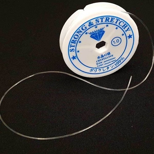 비즈 키링 팔찌 만들기 우레탄 줄 투명 1mm 부자재 (WFIIZ88)