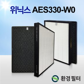 위닉스 제로 공기청정기 AES330-W0 필터 헤파+탈취