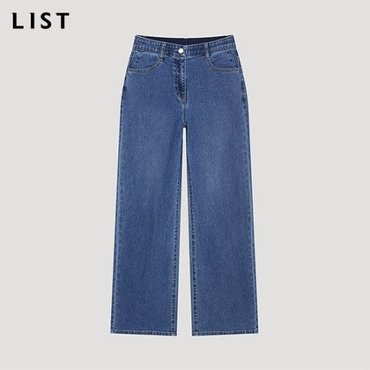 리스트 스트레이트 데님 팬츠