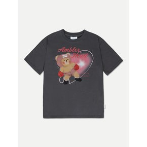 Heart racing Over fit T-Shirts AS1109 (Dark-Gray)