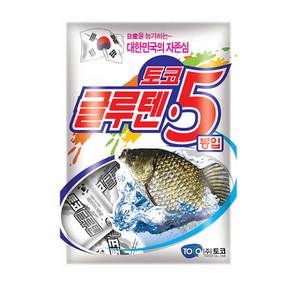 토코 글루텐5 떡밥 어분 집어제 미끼 민물 낚시 붕어