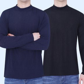 꽃중년 쿨티셔츠 기능성 긴팔 냉감 쿨링 골프 이너웨어 아이스 반목티 노가다 작업복 상의 쿨맥스 빅사이즈