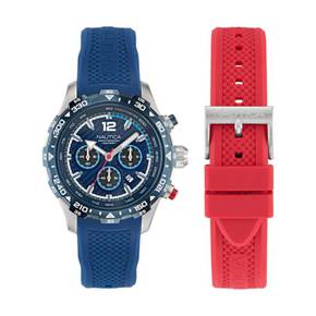 4704057 Nautica Mens Nst Silicone Quartz Analog Watch